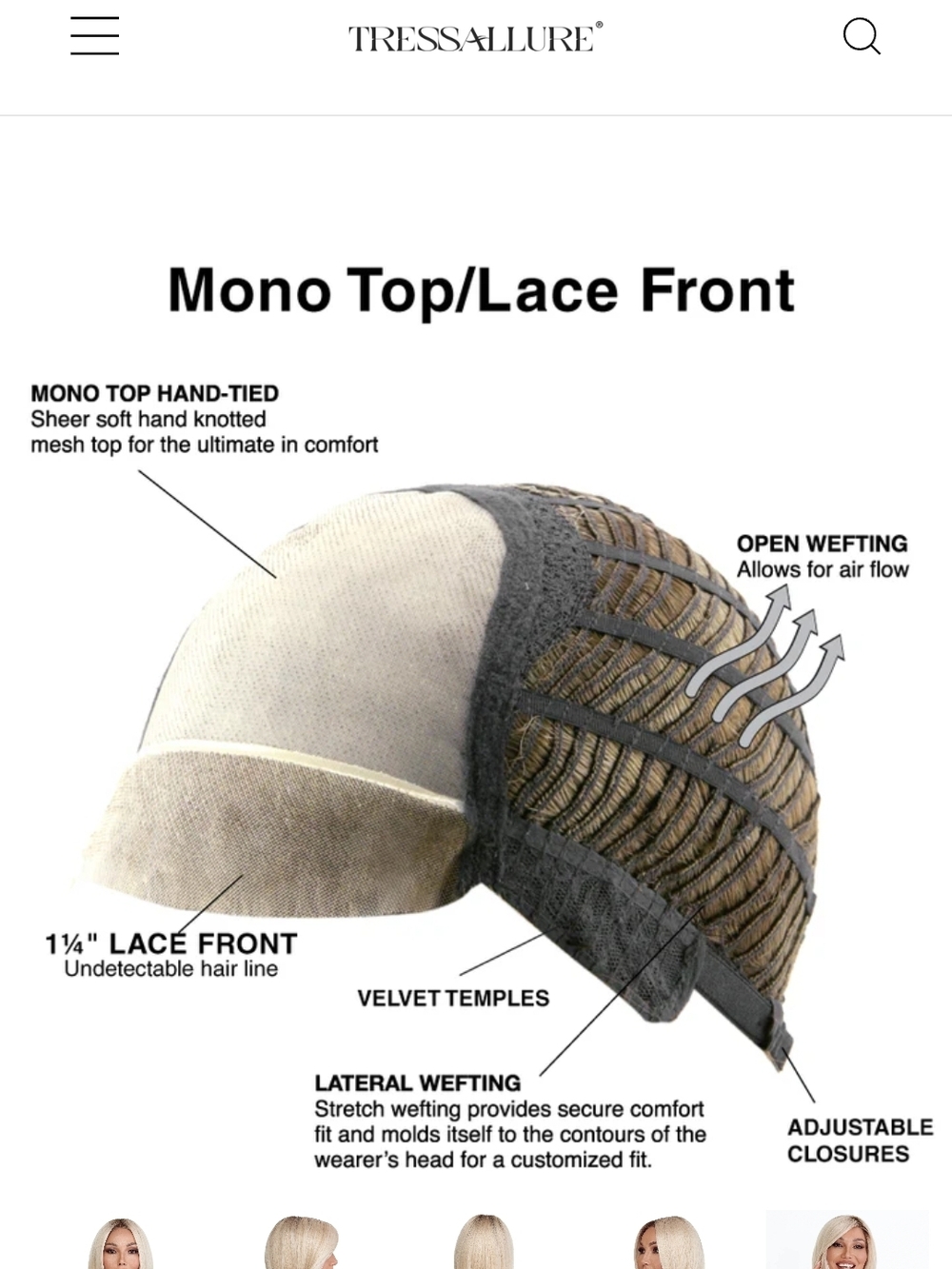 Wig in Platinum Blonde - Picture 11 of 12